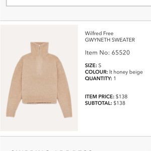 Wilfred Gwyneth Sweater in Oatmeal